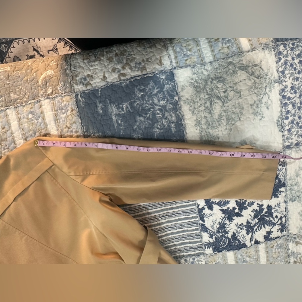 🧥 Farvalue Beige Trenchcoat, large, double breasted, buttons, knee length, belt - Picture 16 of 16